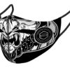 Japona Hookah Mask Black&White Samurai XL