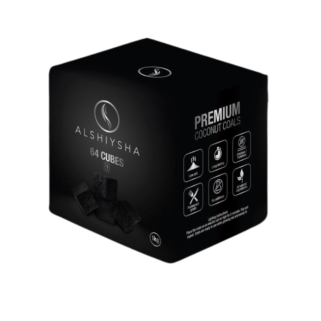 Alshiysha Premium 26mm Shisha Coals 1kg Alshiysha Premium 26mm Shisha Coals 1kg